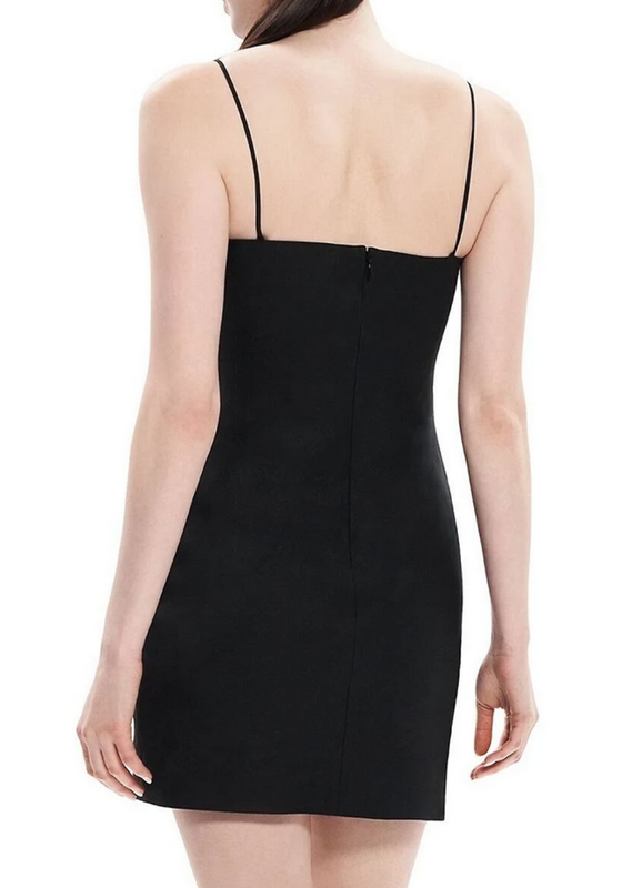 Theory Linen Side Pleat Mini Dress 3A 2527