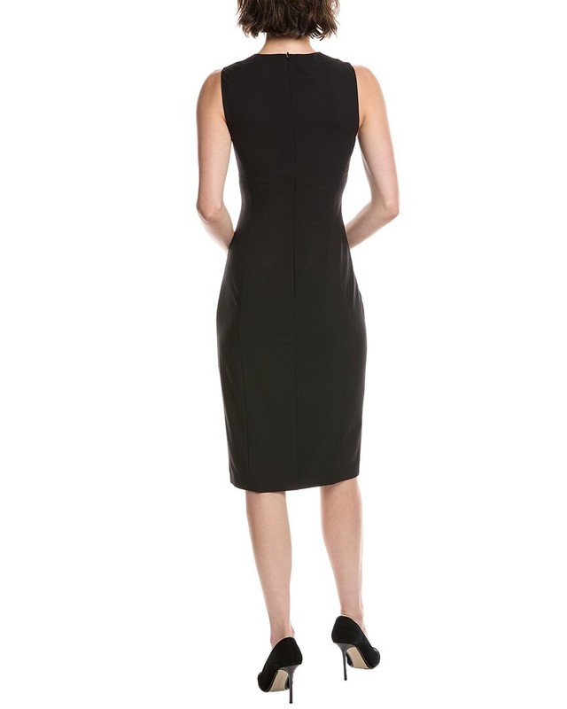 Theory Slim Wool-Blend Midi Dress Women's