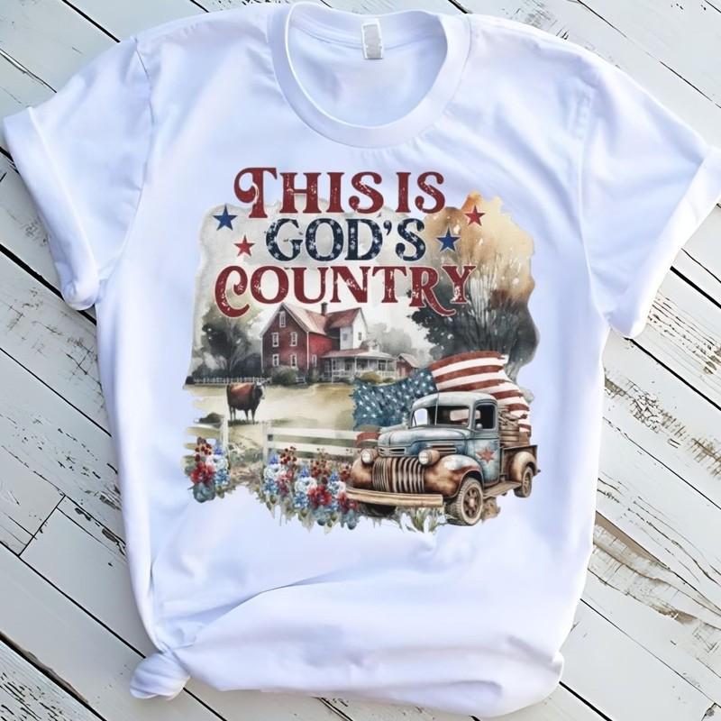 This Is Gods Country Western Theme Short Sleeve T-Shirt