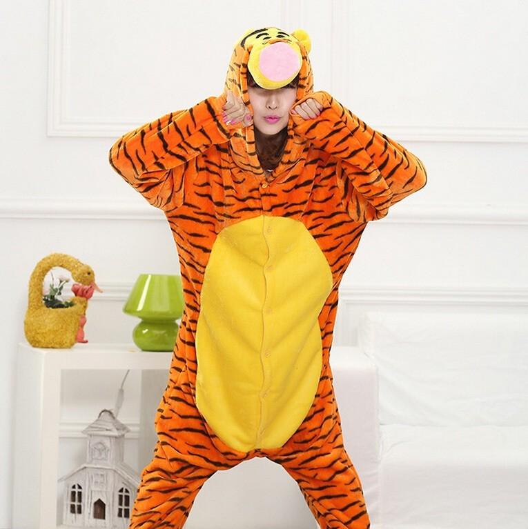 TIGER Adult One Piece Cosplay Pajamas For Men And Women