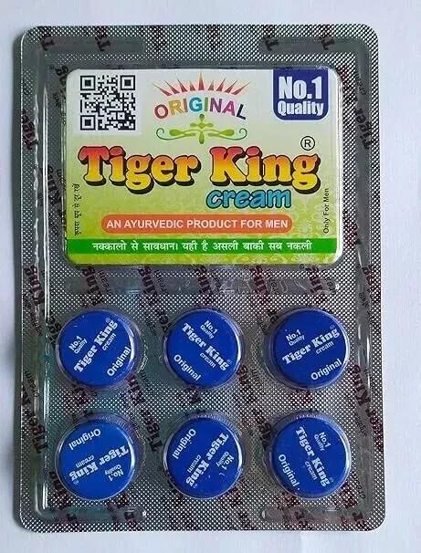 Tiger King Cream For Extra Power Original Pack Of 3 (Peace 18) + Free Shipping