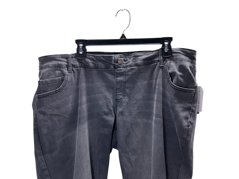 Time And Tru Jeans Size XXL Women's Maternity Charcoal Gray Skinny Cotton Blend