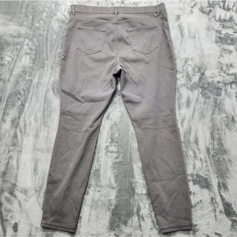 Time And Tru Jeans Womens XXL (20) Gray Pull On High Rise Jegging Stretch Casual