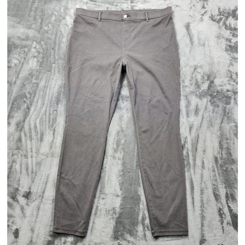 Time And Tru Jeans Womens XXL (20) Gray Pull On High Rise Jegging Stretch Casual