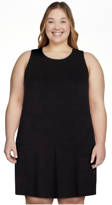 Time And Tru Sleeveless Knit Dress~Swing Style WithPockets~XXL(20)~NWT~FREESHIP