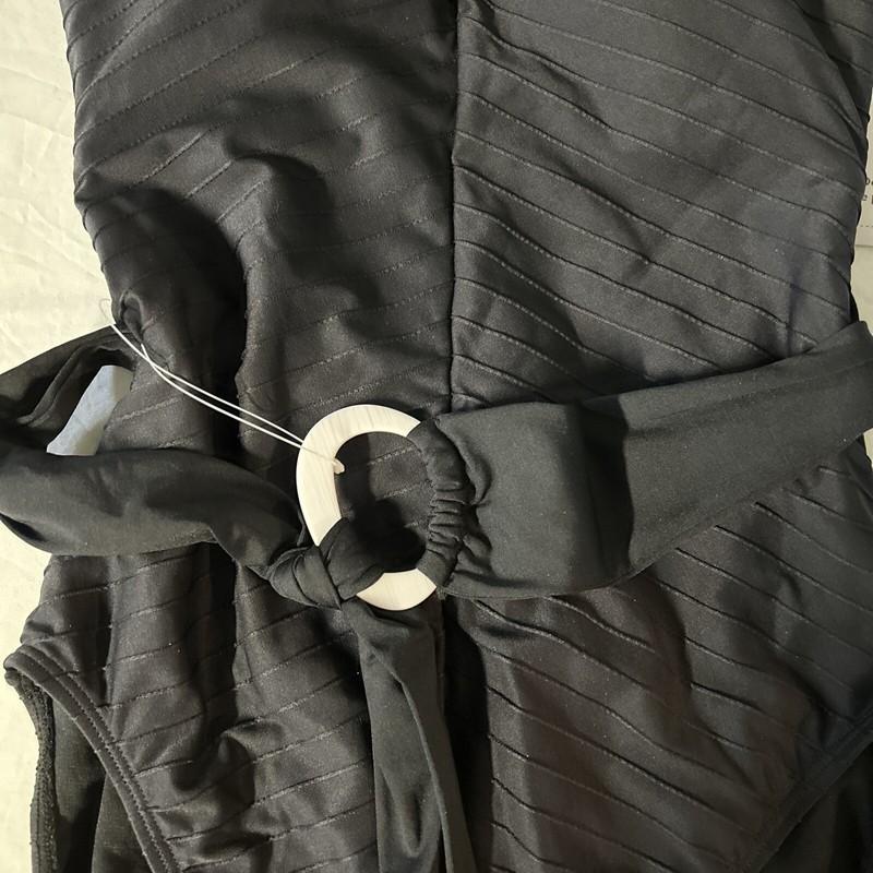 Time And Tru Women's Black Halter 1-piece Bathing Suit - Size: M (8-10) - NWT