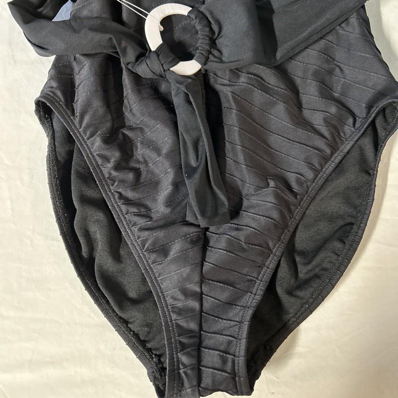 Time And Tru Women's Black Halter 1-piece Bathing Suit - Size: M (8-10) - NWT