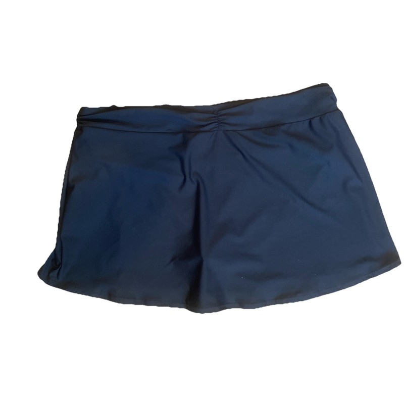 TIME AND TRU WOMEN’S PLUS SWIM SKIRT BOTTOM BLACK SIZE 1X (16-18) NEW FREE SHIP