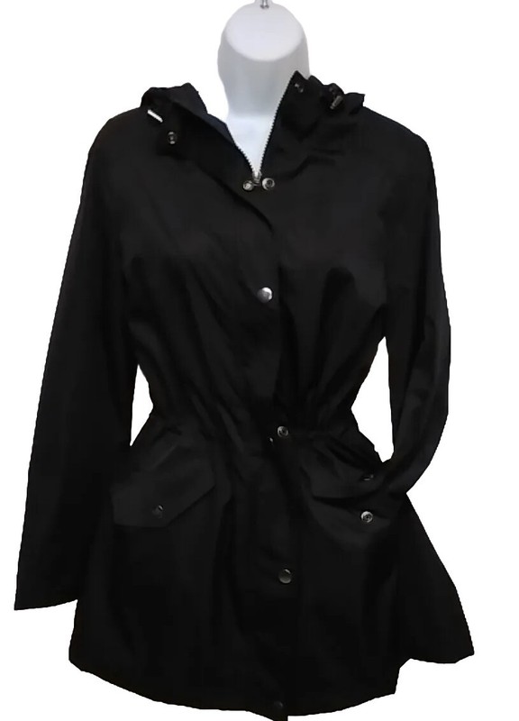 Time And Tru Womens Jacket Hooded Light Waterproof Raincoat Choose Size / Color