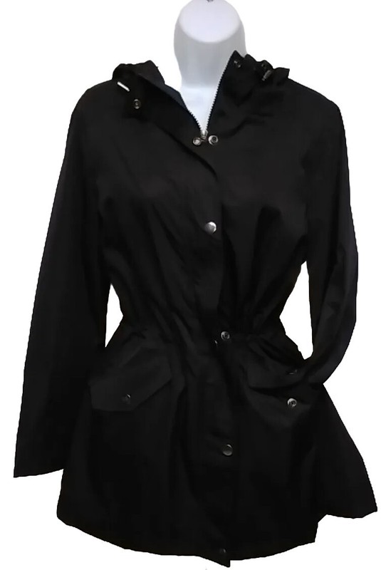 Time and Tru Womens Jacket Hooded Light Waterproof Raincoat Choose Size / Color