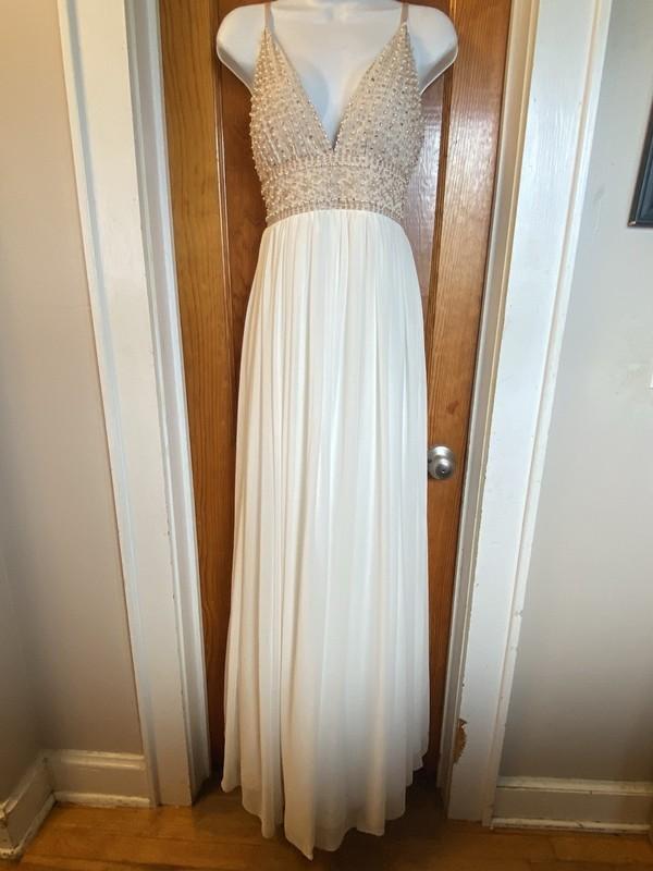 TLC Say Yes To The Prom Embellished Tulle-Underlay Gown Sz. 13