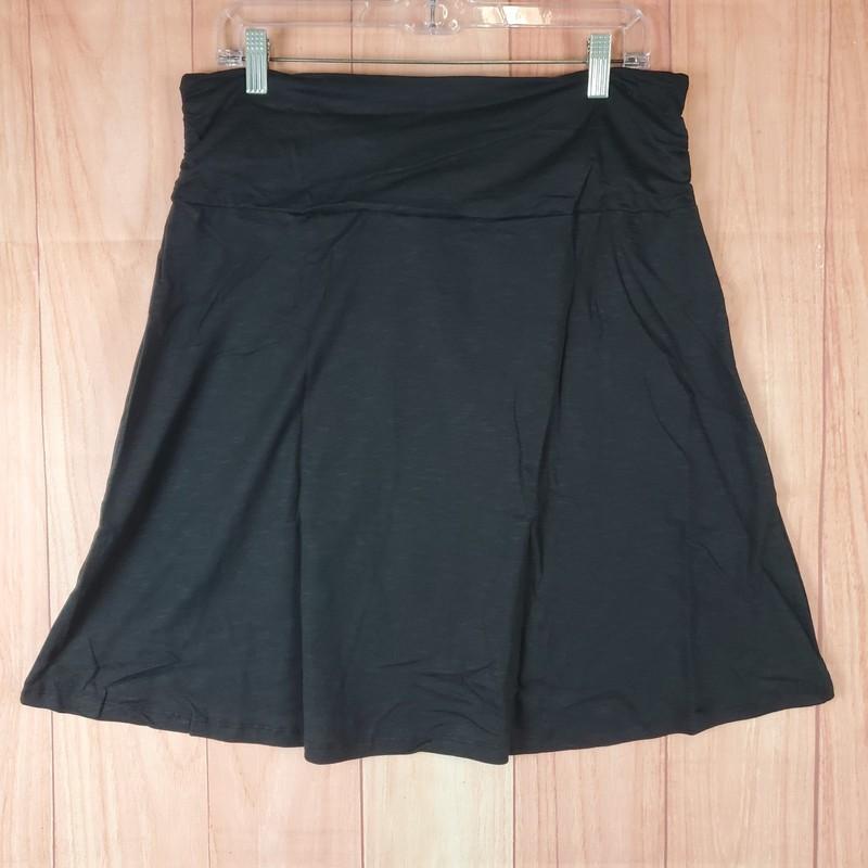 Toad & Co Chaka Skirt Womens Black Organic Cotton Large