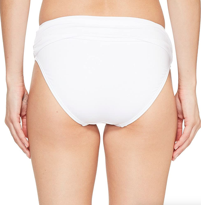 Tommy Bahama L133511 White Pearl High Waist Bikini Bottoms Women's Size S