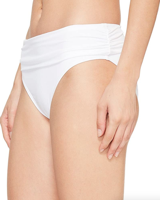 Tommy Bahama L133511 White Pearl High Waist Bikini Bottoms Women's Size S