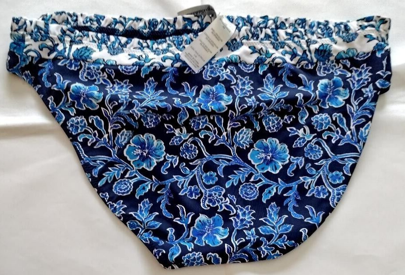 Tommy Bahama Mare Navy Wood Block Rev Hipster Size L/G