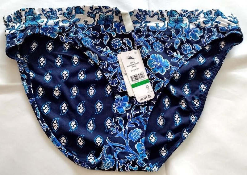 Tommy Bahama Mare Navy Wood Block Rev Hipster Size L/G