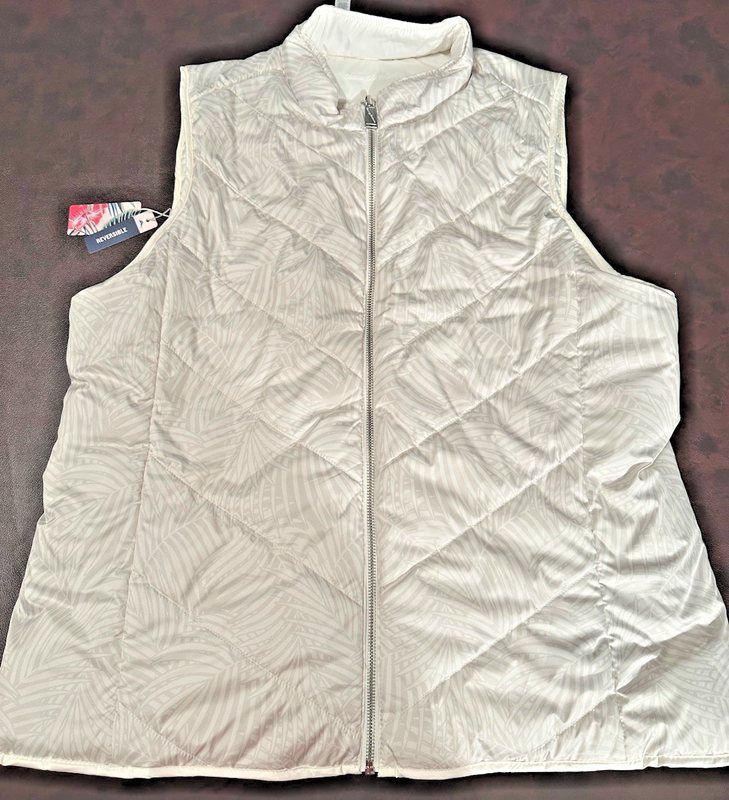 Tommy Bahama Reversible Puffer Jacket Women’s Extra Large New XL
