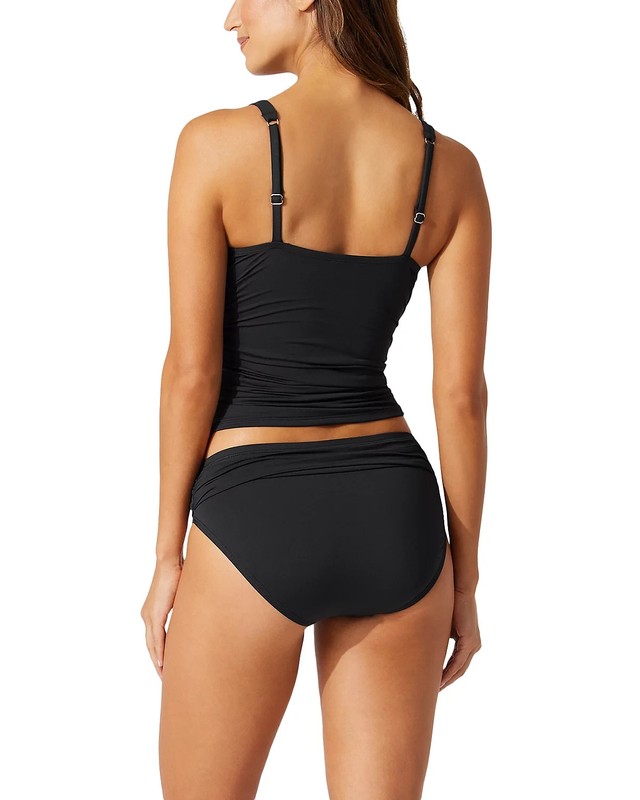 Tommy Bahama Twist Front Underwired Tankini Top MSRP $118