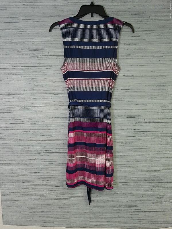 Tommy Bahama Women's Striped Sleeveless V-Neck Shift Dress XS 092428