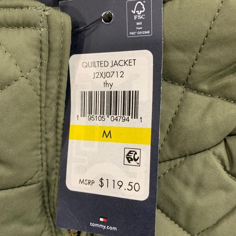 TOMMY HILFIGER Lightweight Quilted Jacket Women's Size M Thyme