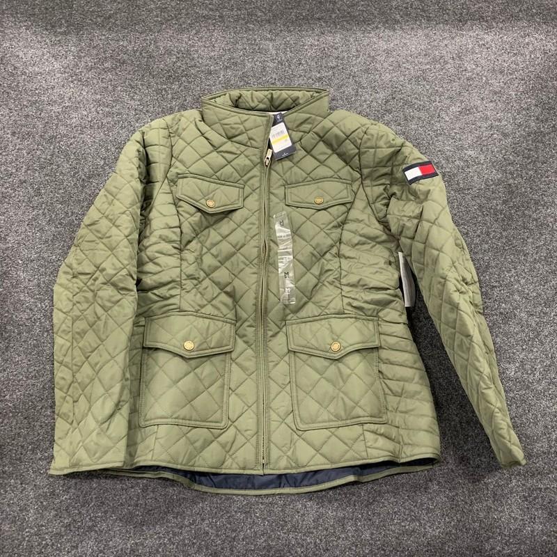 TOMMY HILFIGER Lightweight Quilted Jacket Women's Size M Thyme