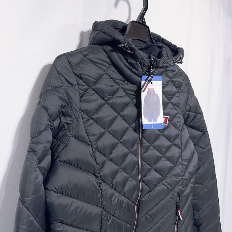 Tommy Hilfiger Women Lightweight Quilted Puff Packable Insulation Hooded Jacket