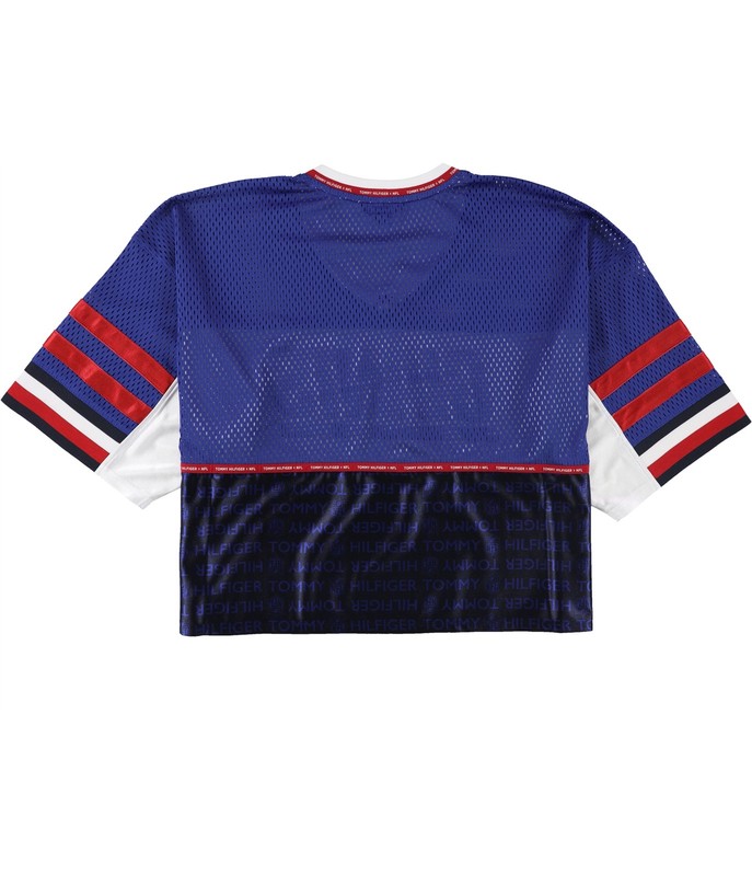 Tommy Hilfiger Womens NY Giants Jersey Blue Small