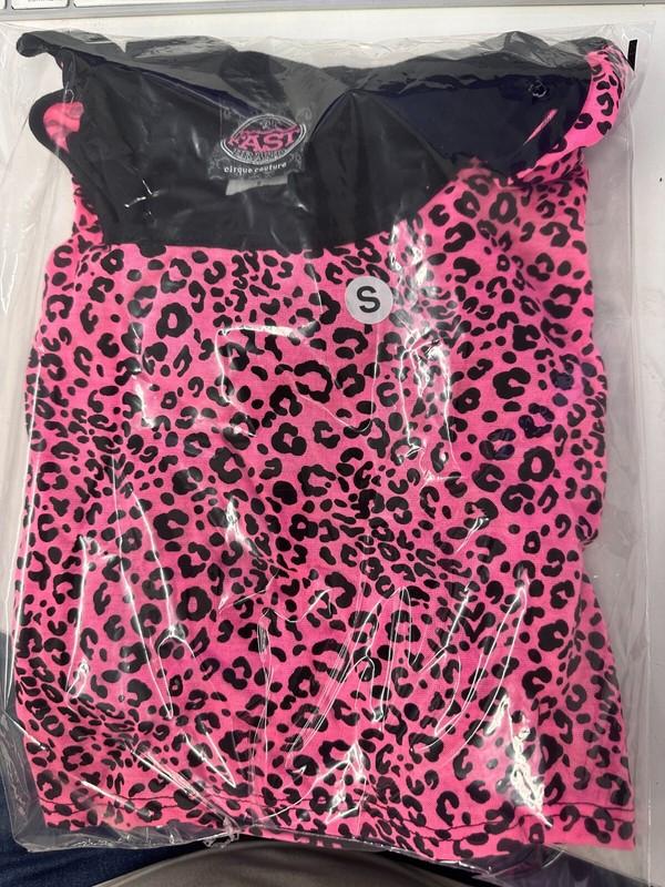 TOO FAST JUNGLE FEVER LONG SLEEVES CROP TOP / PINK