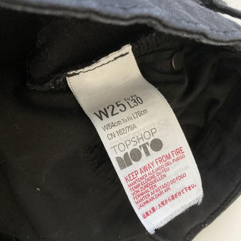 Topshop Moto Women's Jeans Size 25 Black Denim Skinny Jean