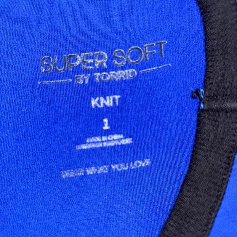 Torrid Blue Knit Mini Super Soft T-Shirt Dress Size 1X