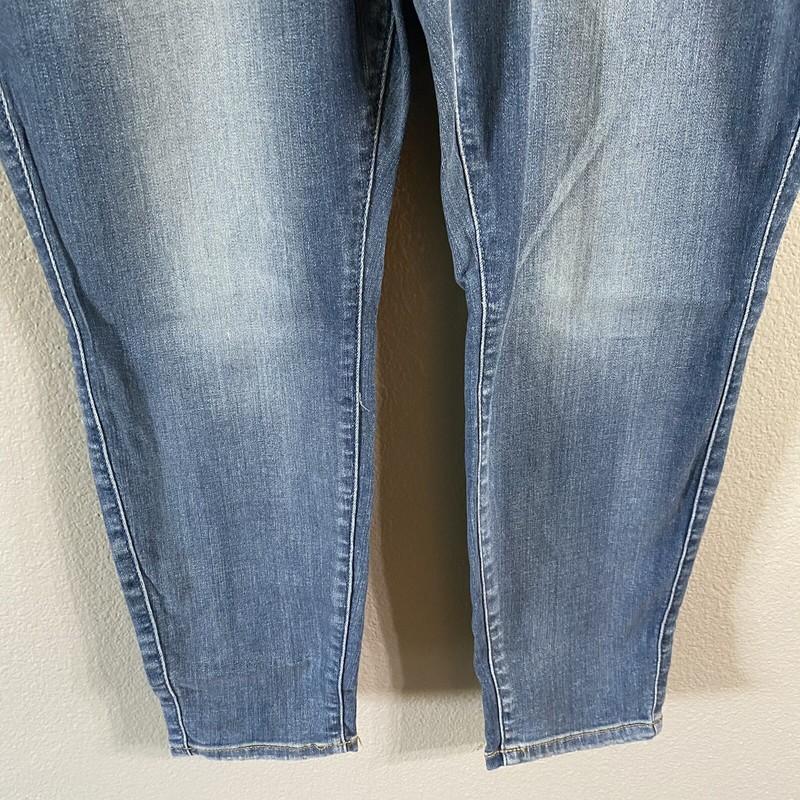 Torrid Bombshell Jeans Size 18XS Extra Short Ankle Blue High Waist Button Fly