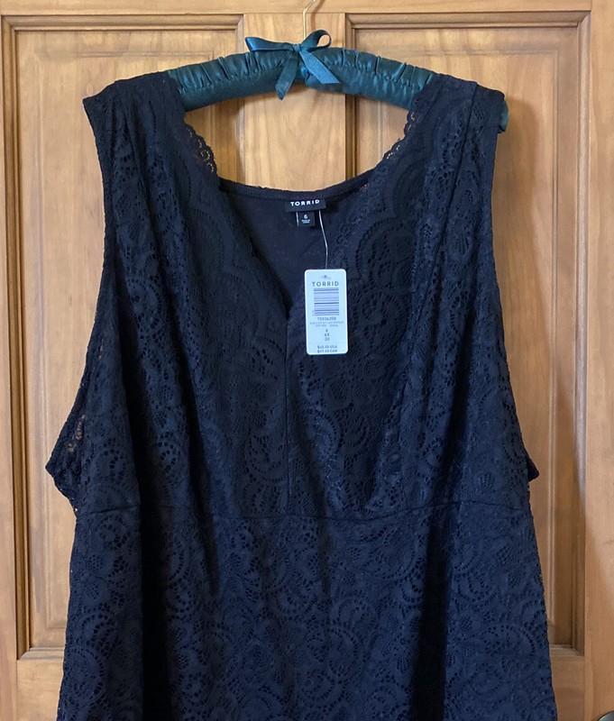 TORRID LACE BLOUSE TOP BODYSUIT TOP SHIRT LACE 6 6X 6XL 30 NEW NWT