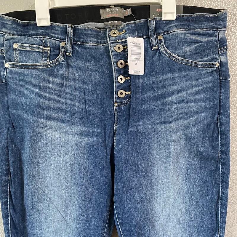 Torrid Super Soft Bombshell Skinny Hi Rise Jeans Size 20 S