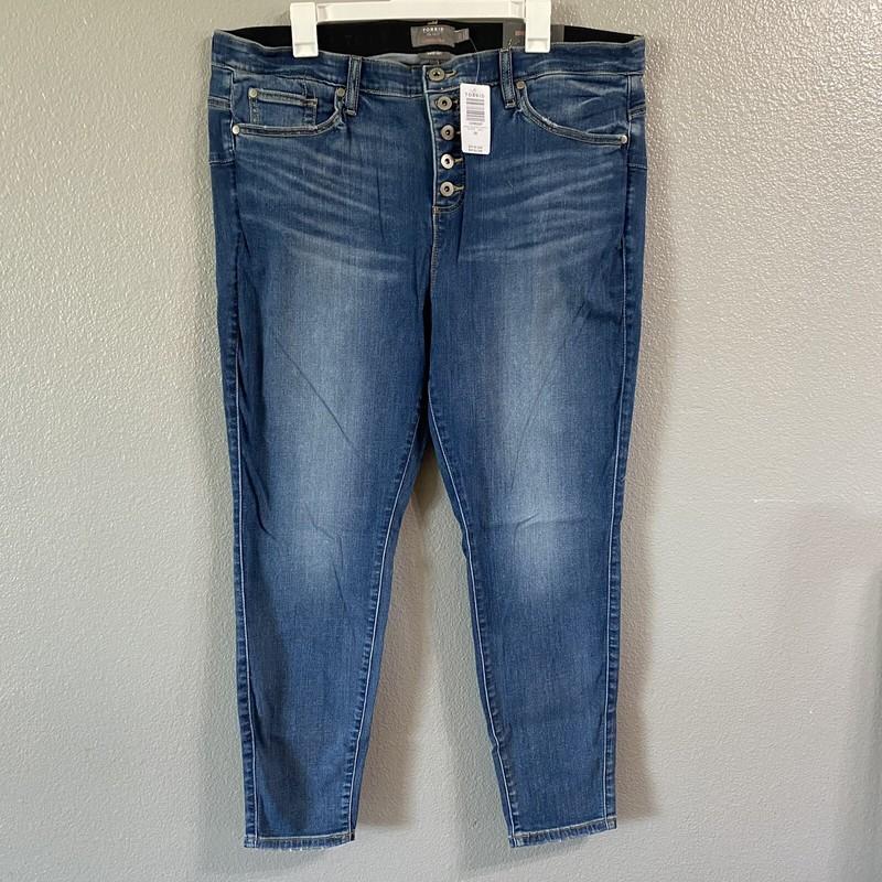 Torrid Super Soft Bombshell Skinny Hi Rise Jeans Size 20 S