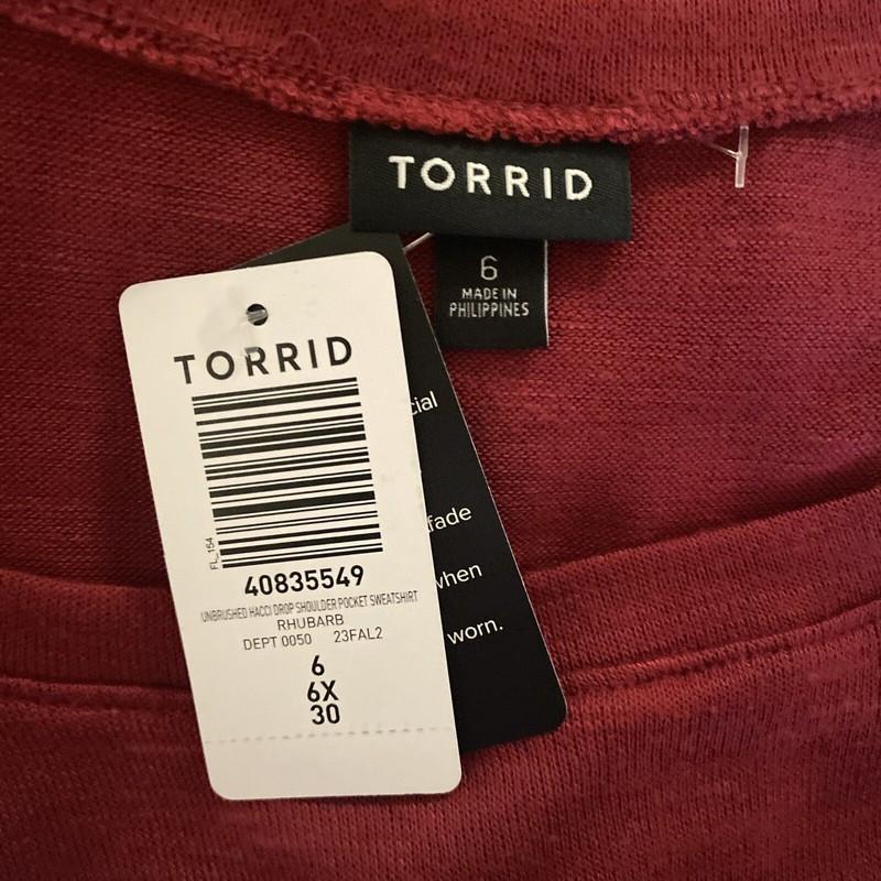 TORRID SWEATSHIRT SWEATER 6 6X 6XL 30