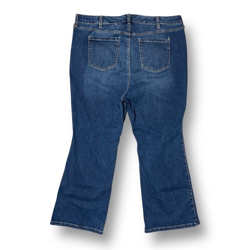 Torrid Trio Fit Slim Bootcut Blue Jeans Stretch High Rise Dark Wash Sz 22S-26S