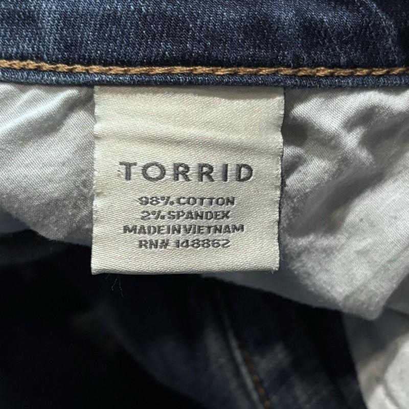 Torrid Women Blue Denim Medium Wash Skinny Jeans Size 20r