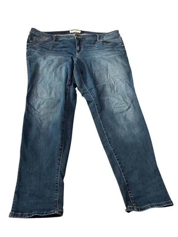 Torrid Women Blue Denim Medium Wash Skinny Jeans Size 20r