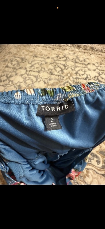 Torrid Women's Multicolor Flower Romper Size 2 Flowers