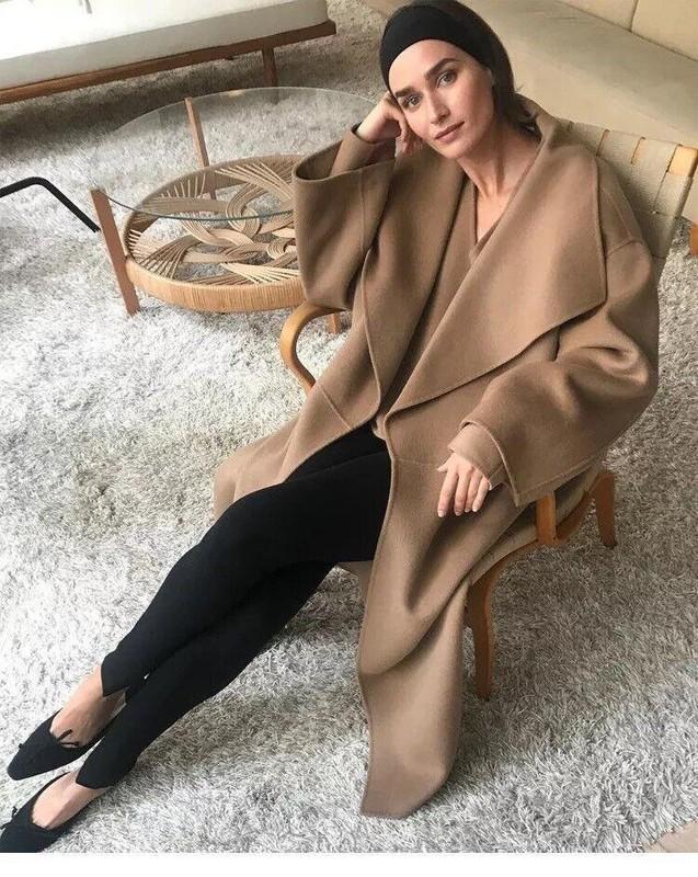 Toteme Women's Wool Loose Double-sided Tweed Coat