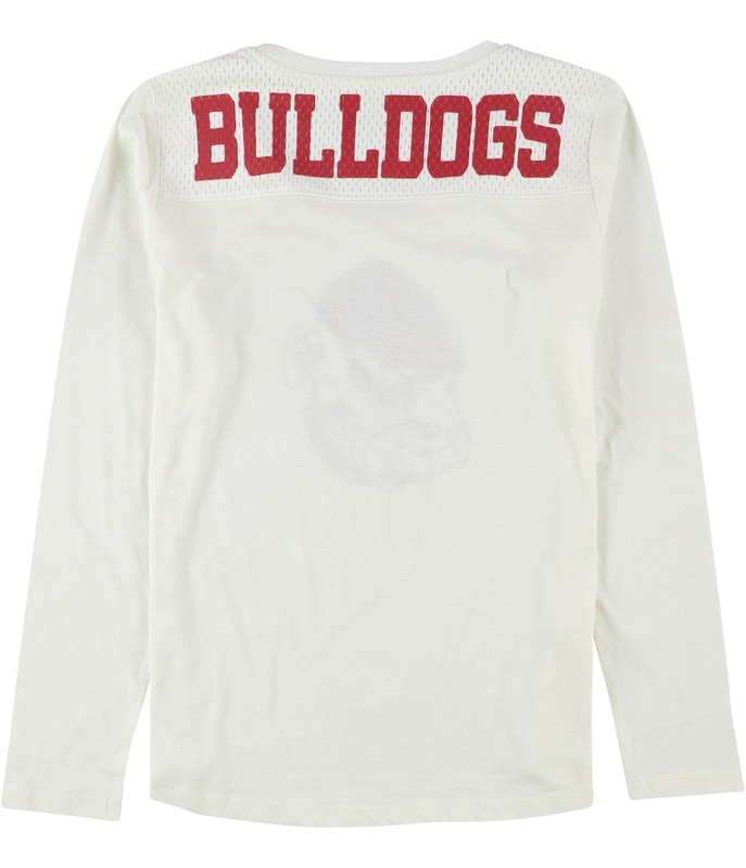 Touch Womens Georgia Bulldogs Graphic T-Shirt Off-White Medium