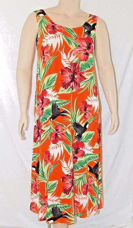 Travel Knit Dress long A-Line Tank Stretchy NO-IRON poly/span #320