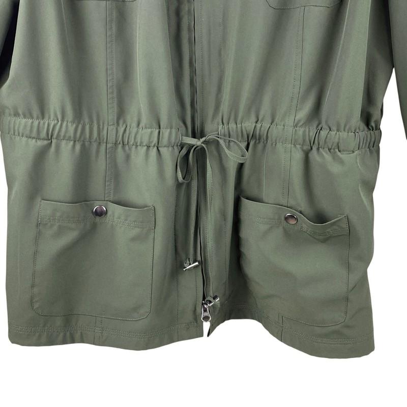 TravelSmith Lightweight Jacket Size XL Olive Green Wrinkle Resistant Travel