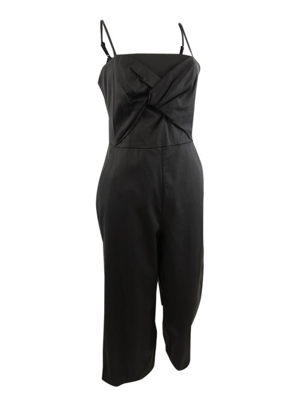 Trina Trina Turk Women's Balance Twist Detail Cropped Jumpsuit (6 Black)