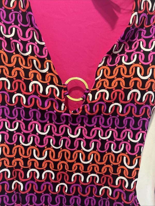 Trina Truk Echo Long Sleeve One-Piece Swimsuit Size L - NWT