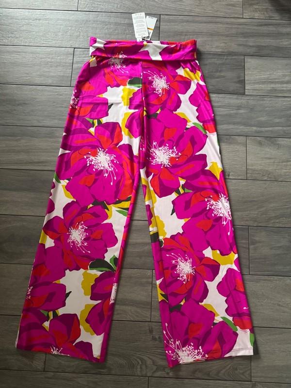 TRINA TURK WOMENS BLOOM SWIM PANTS MULTI-COLORED NWT $162