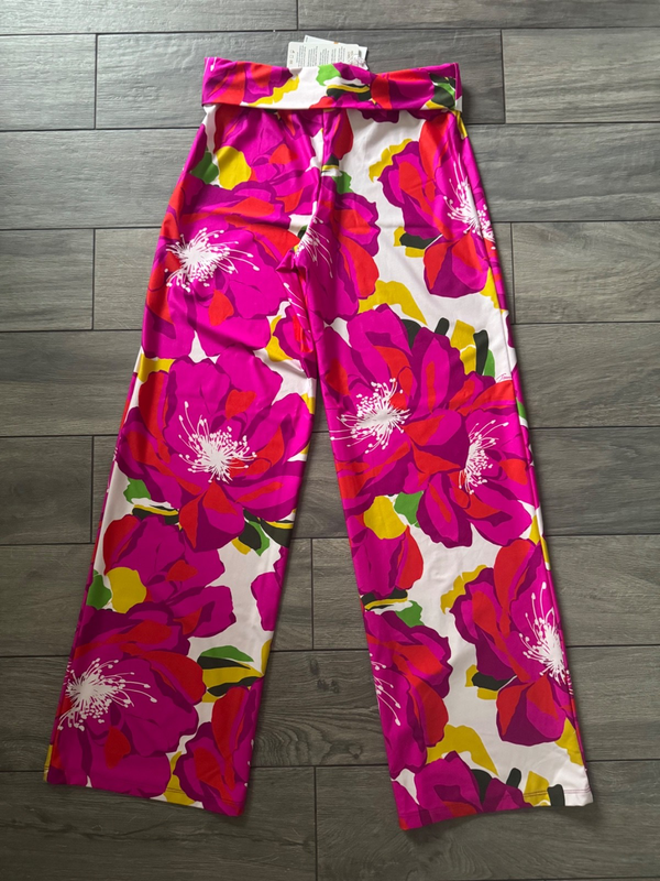TRINA TURK WOMENS BLOOM SWIM PANTS MULTI-COLORED NWT $162