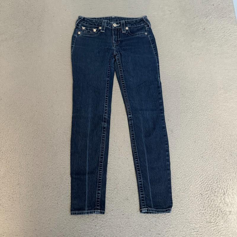 True Religion Jeans Womens Size 27 Blue Legging Denim