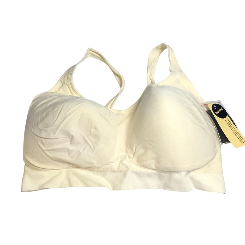Truekind Daily Comfort Wirefree Shaper Bra with Extender Beige XL