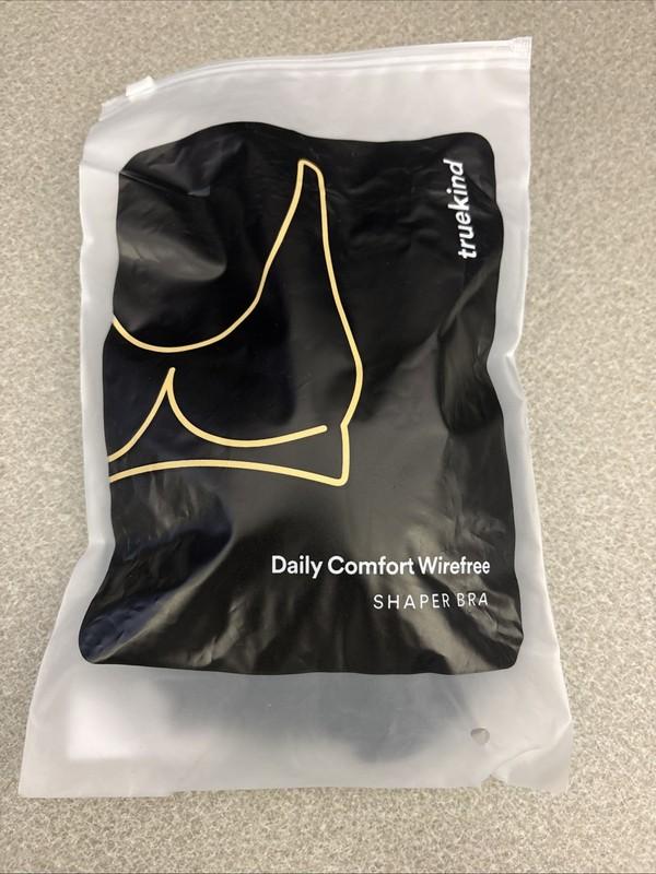 Truekind Daily Comfort Wireless Shaper Bra. Black. Medium. NWT